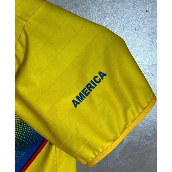 Club America Soccer Jersey Bimbo Yellow‎ Futbol Men's Size Medium - Picture 9 of 14